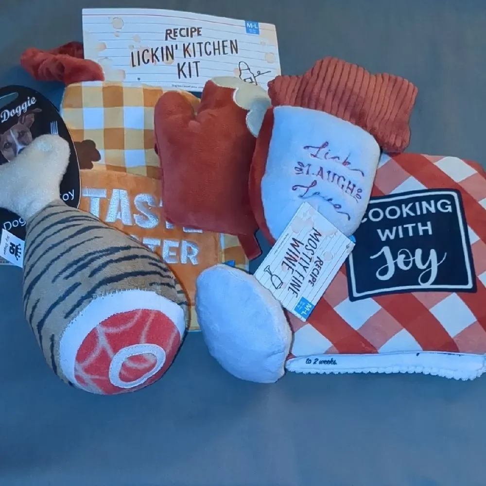 Fun Assorted 4 Piece High-Quality Dog Toy Set for Medium - Large dogs